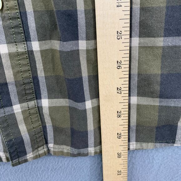 Carhartt Button Shirt Mens XL Plaid Brown Long Sleeve Pocket Cotton - Picture 9 of 16